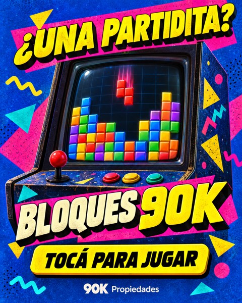 Bloques 90K, juego de bloques con estética de los 90